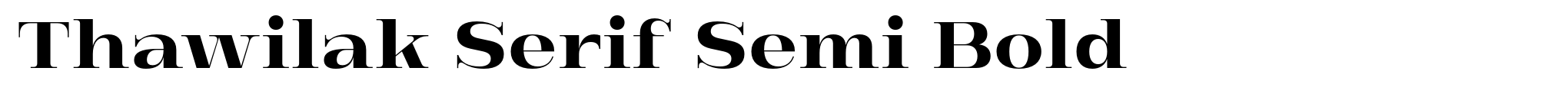 Thawilak Serif Semi Bold image